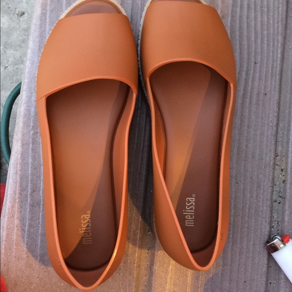 Melissa shoes orange puzzle platform peep toe - Picture 3 of 5